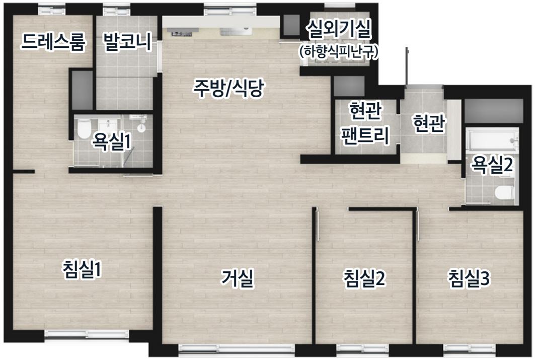 84㎡A 평면도